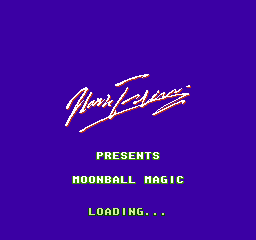 Moonball Magic title screen for Famicom Disk System